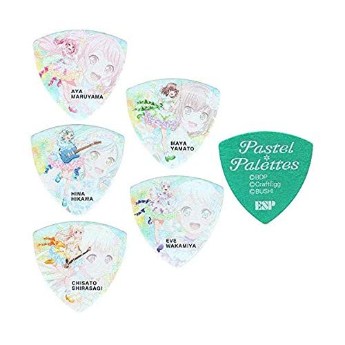 [Set of 15 picks (3 of each of 5 designs)] ESP x BanG Dream! Girls Band Party!