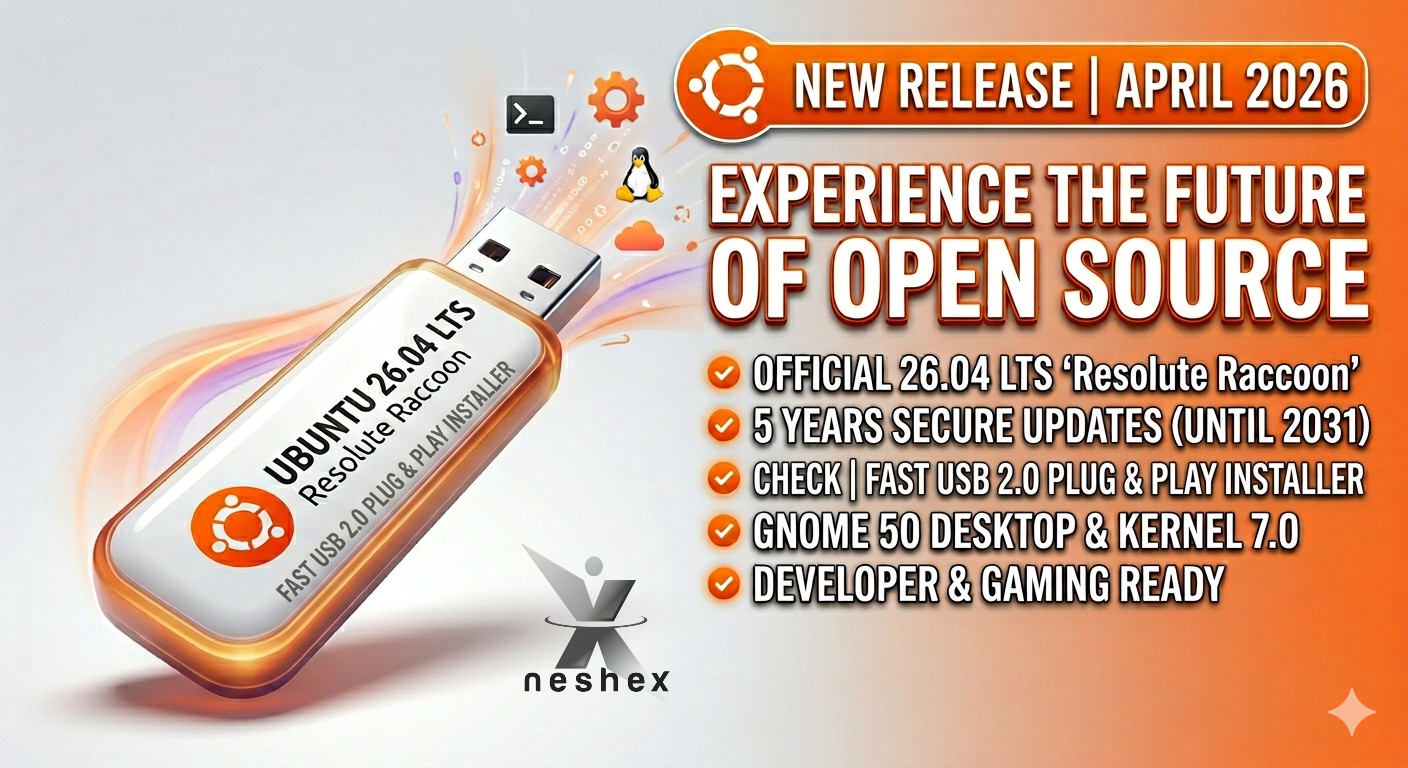 All New Ubuntu 26.04 LTS Linux Bootable USB Flash Drive
