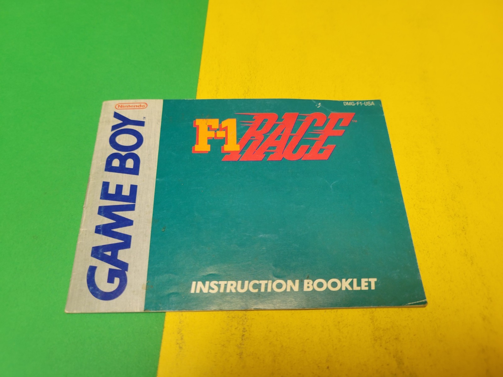 Nintendo Game Boy F-1 Race Instruction Booklet