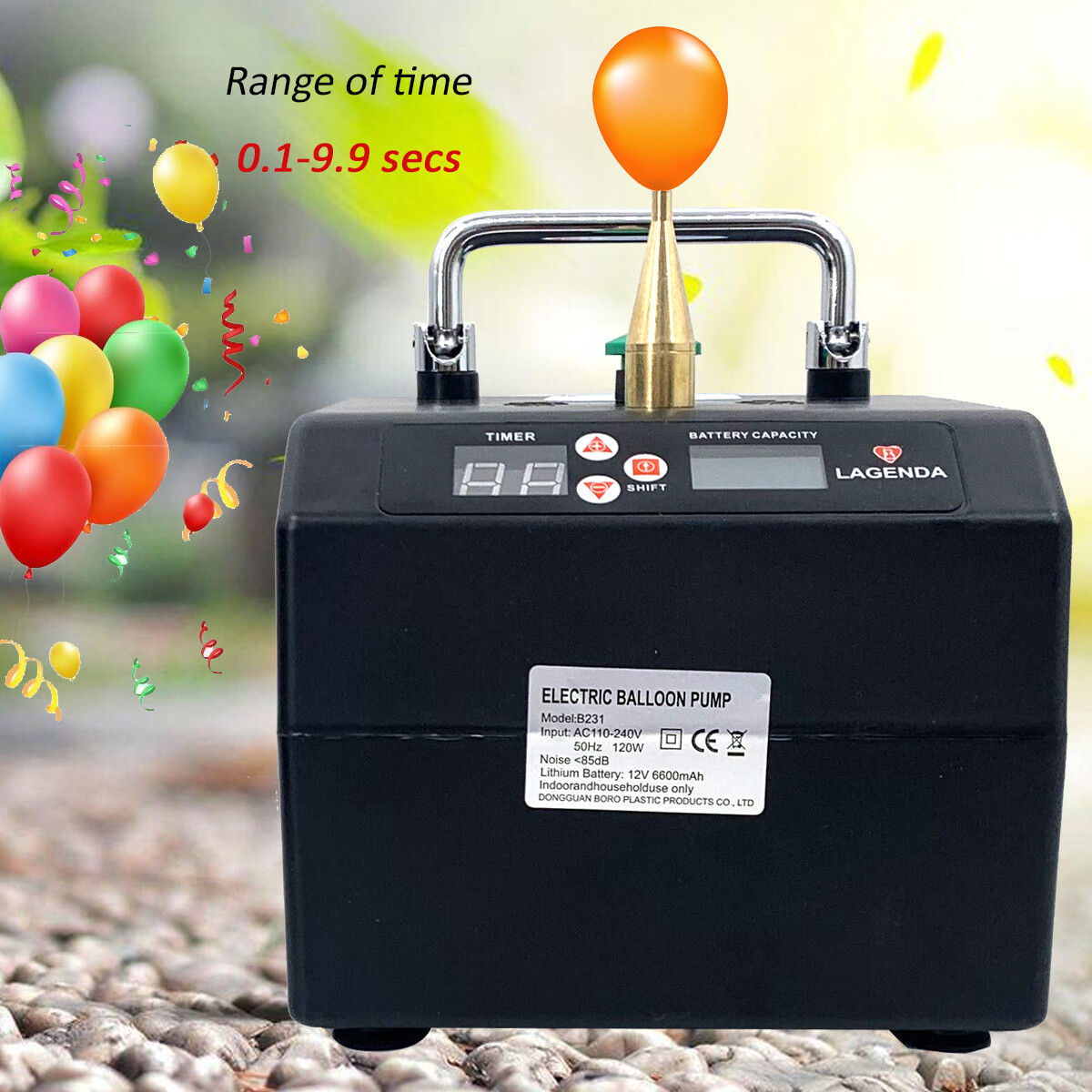Air Blower Lagenda Portable Electric Balloon Pump Balloon Inflator Party 110V US