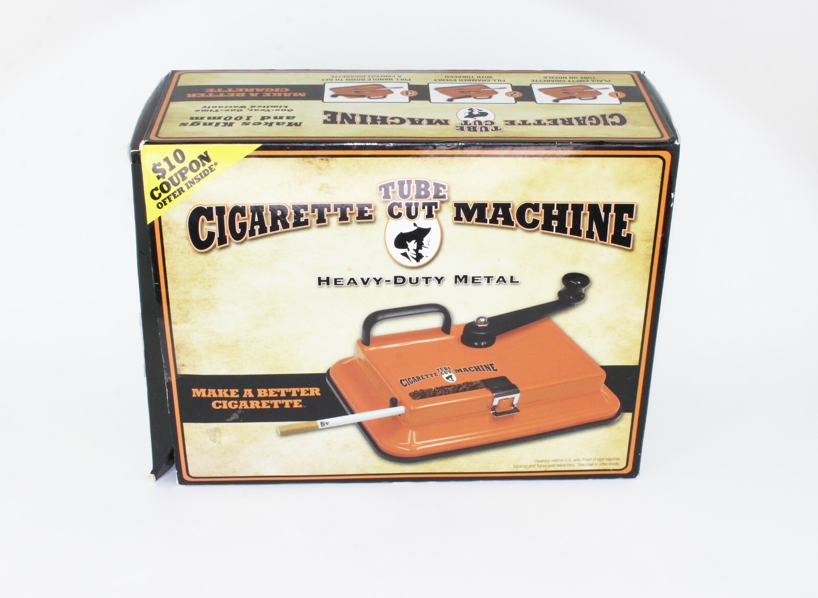 Gambler Tube Cut Tabletop Cigarette Making Machine Injector 100's & King Size