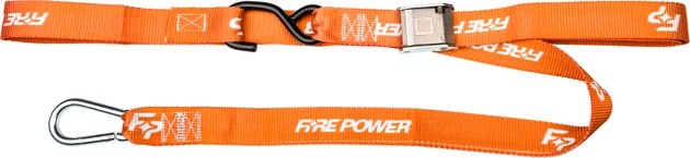 Fire Power 1.5" Tie Downs with Soft-Tye Orange