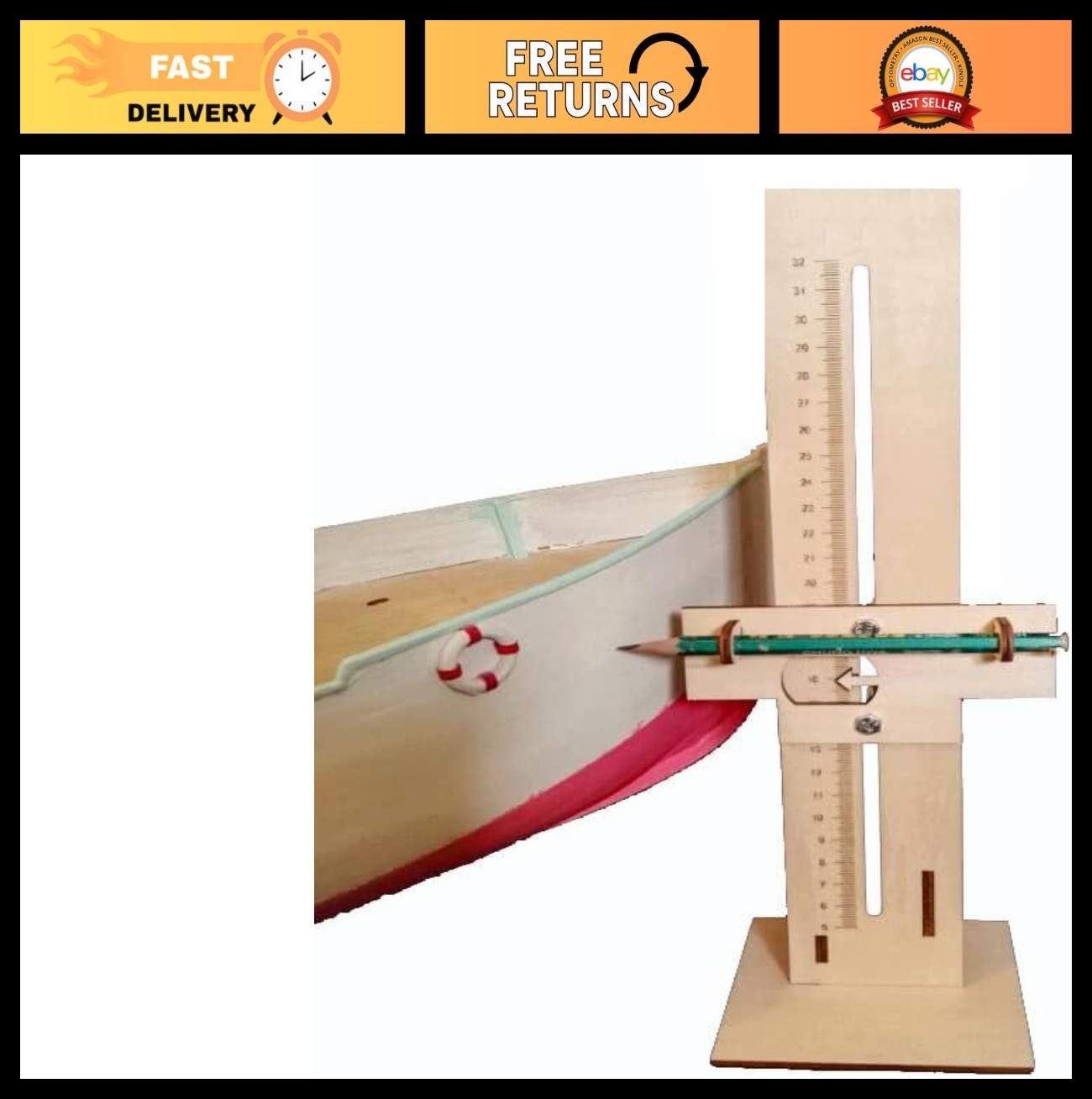 Contour Line Marked Tool - Horizontal Line Scriber for Ship Models & Crafts