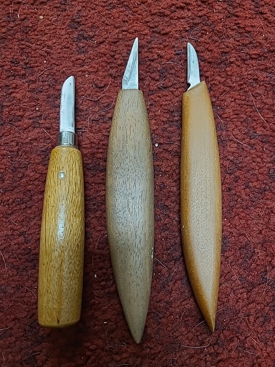 Wood Carving Knife 3 Piece Lot