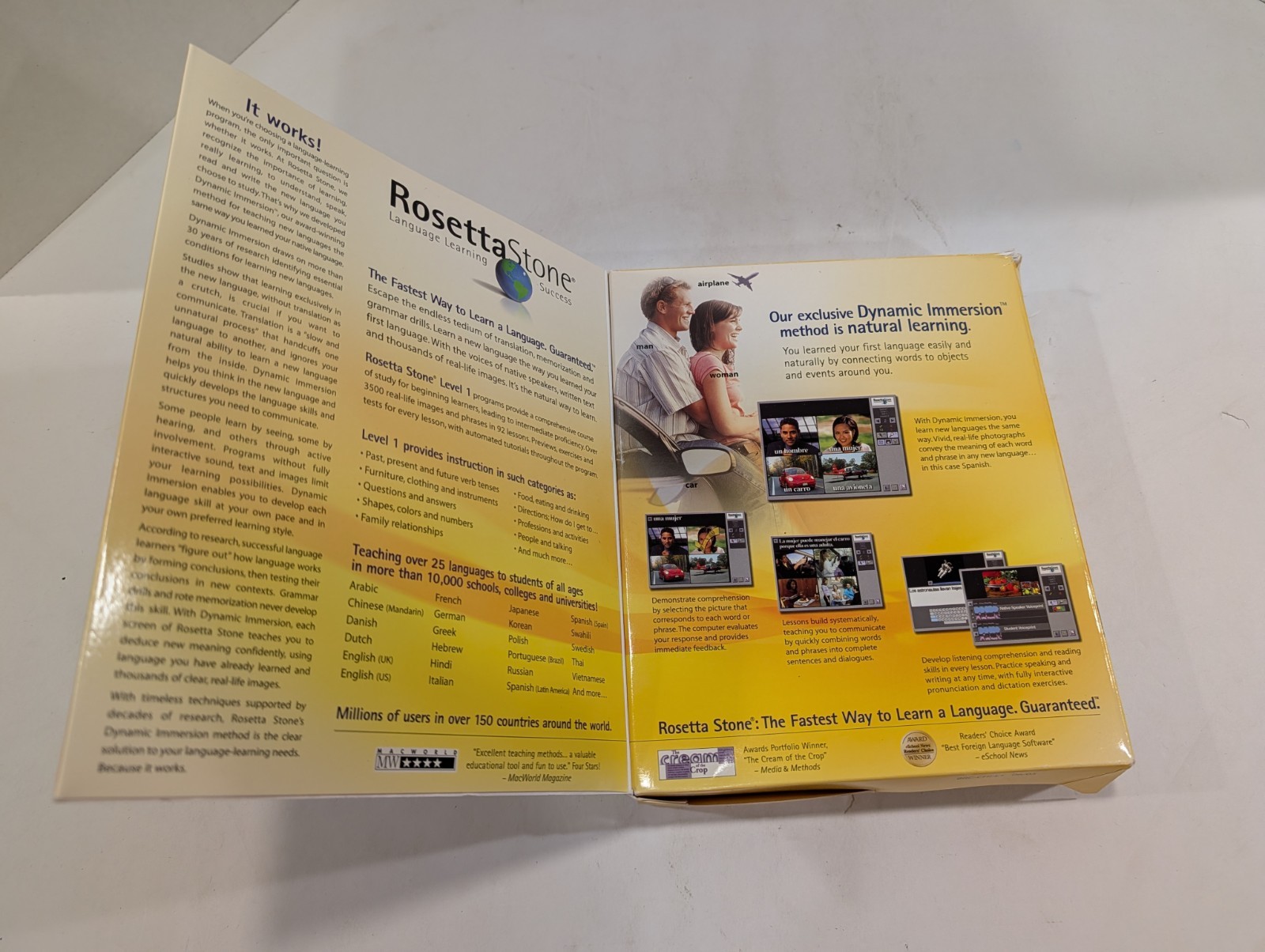 Mandarin Chinese Level 1 2 3 CD-ROM Software w Guide + Audio CDs | Rosetta Stone