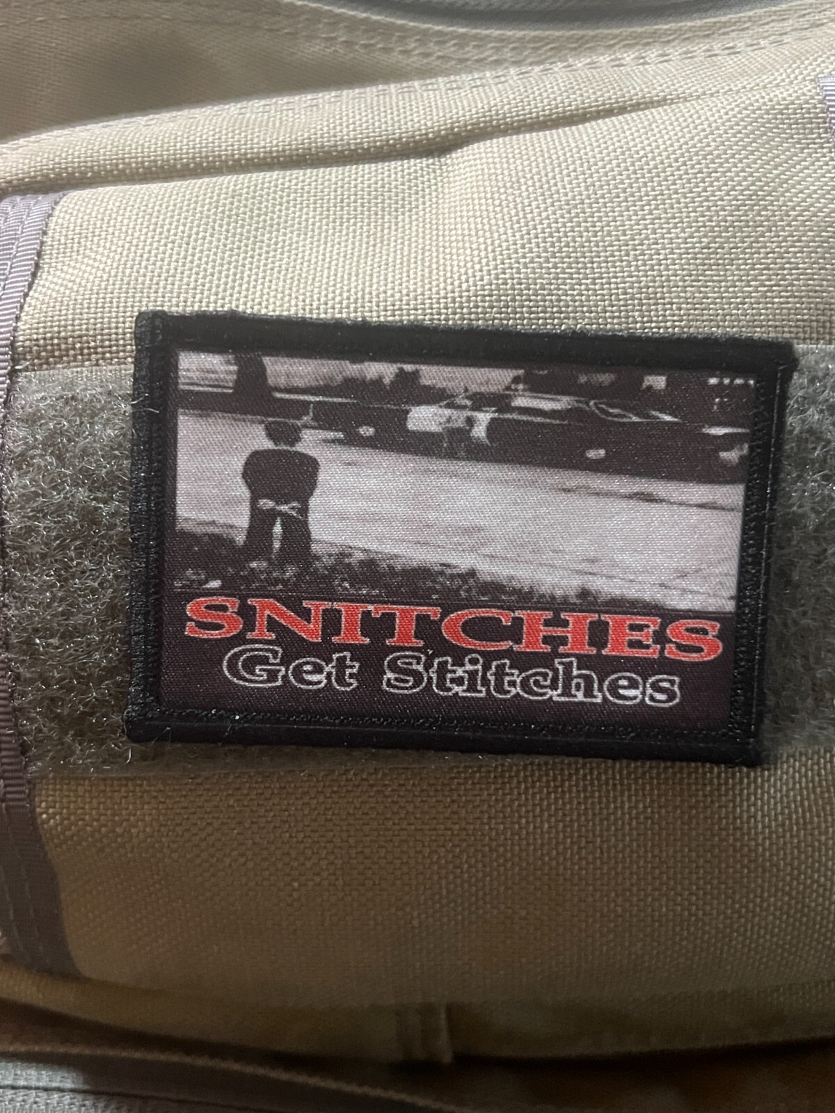 Snitches Get Stitches Morale Patch Military Tactical