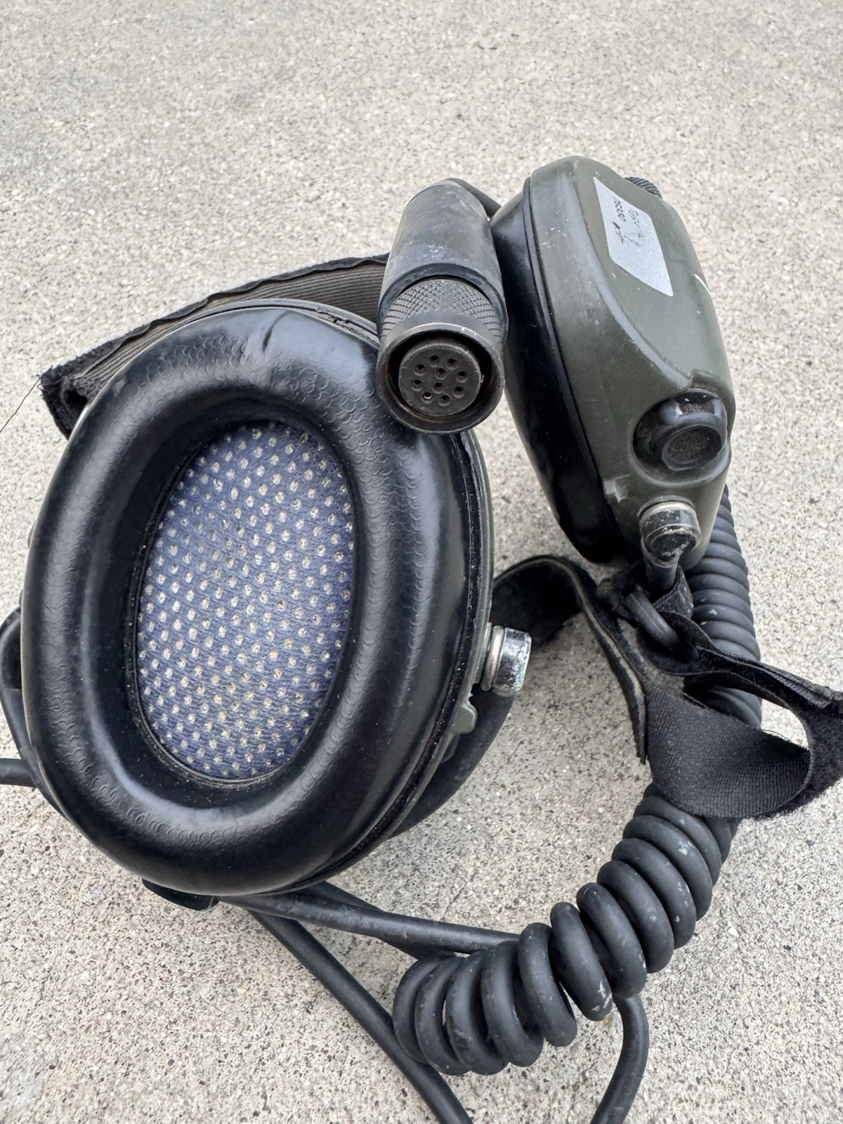 MSA Sordin High Threat Maritime 10 Pin OD Neckband Headset w/ Built In PTT
