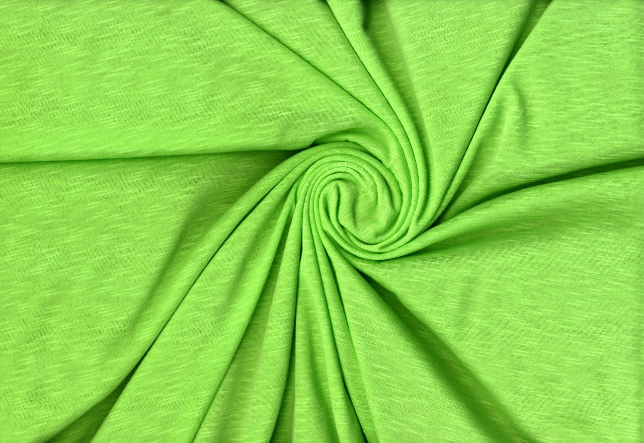 Jersey Slub Polyester Fabric - Soft Stretch Knit for Sewing, Crafts