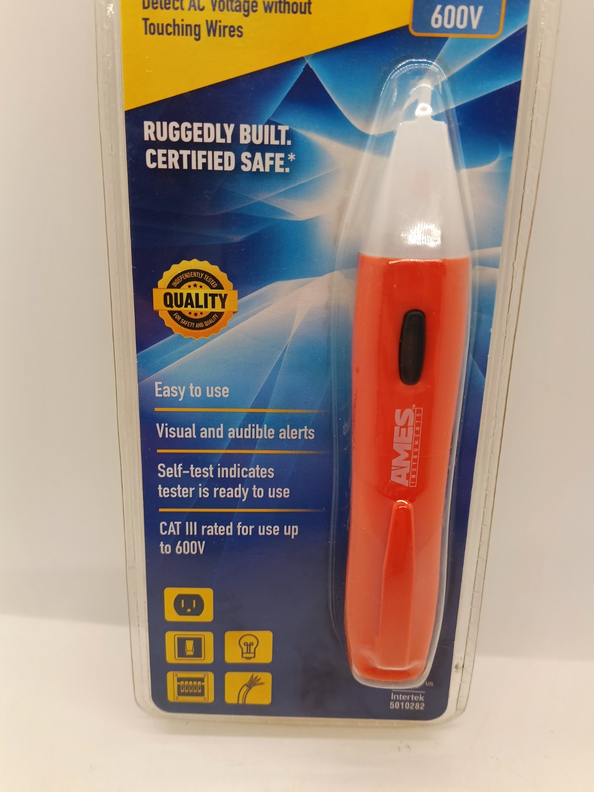 Voltage Tester Easy Visual red light & Audio indicator Beep no contact AC tool