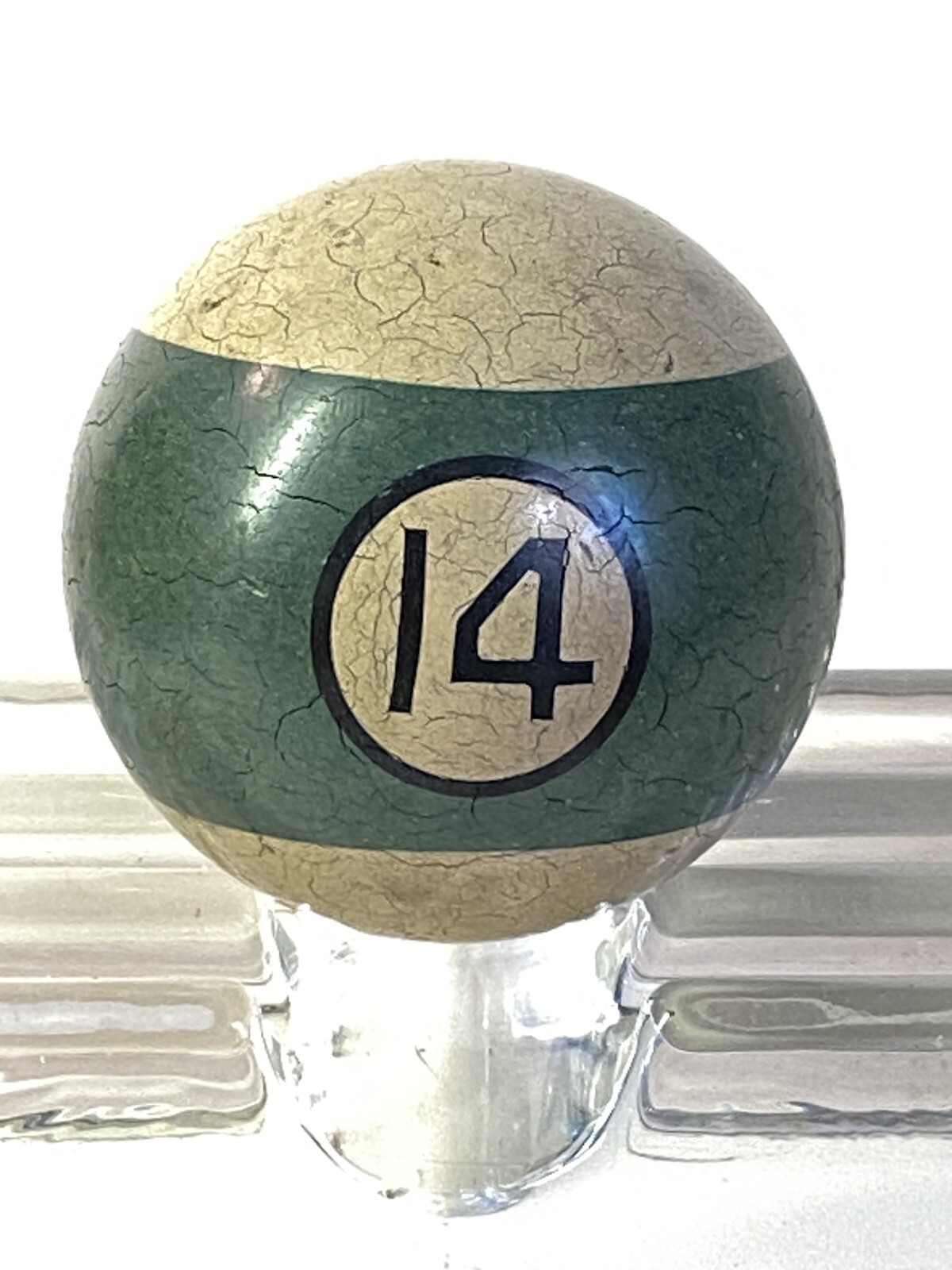 Antique Clay Billiard Ball #14  2 1/4”