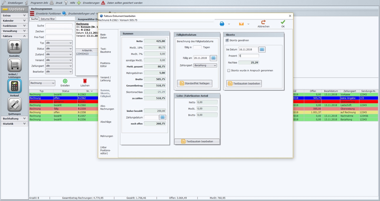 Invoice program, invoice writing, invoice software, invoice software, top IT