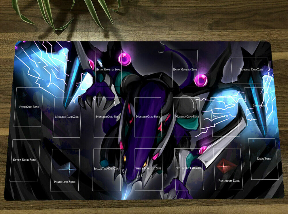 NEW YGO Playmat Dark Rebellion Xyz Dragon TCG CCG  Card Mat + Bag