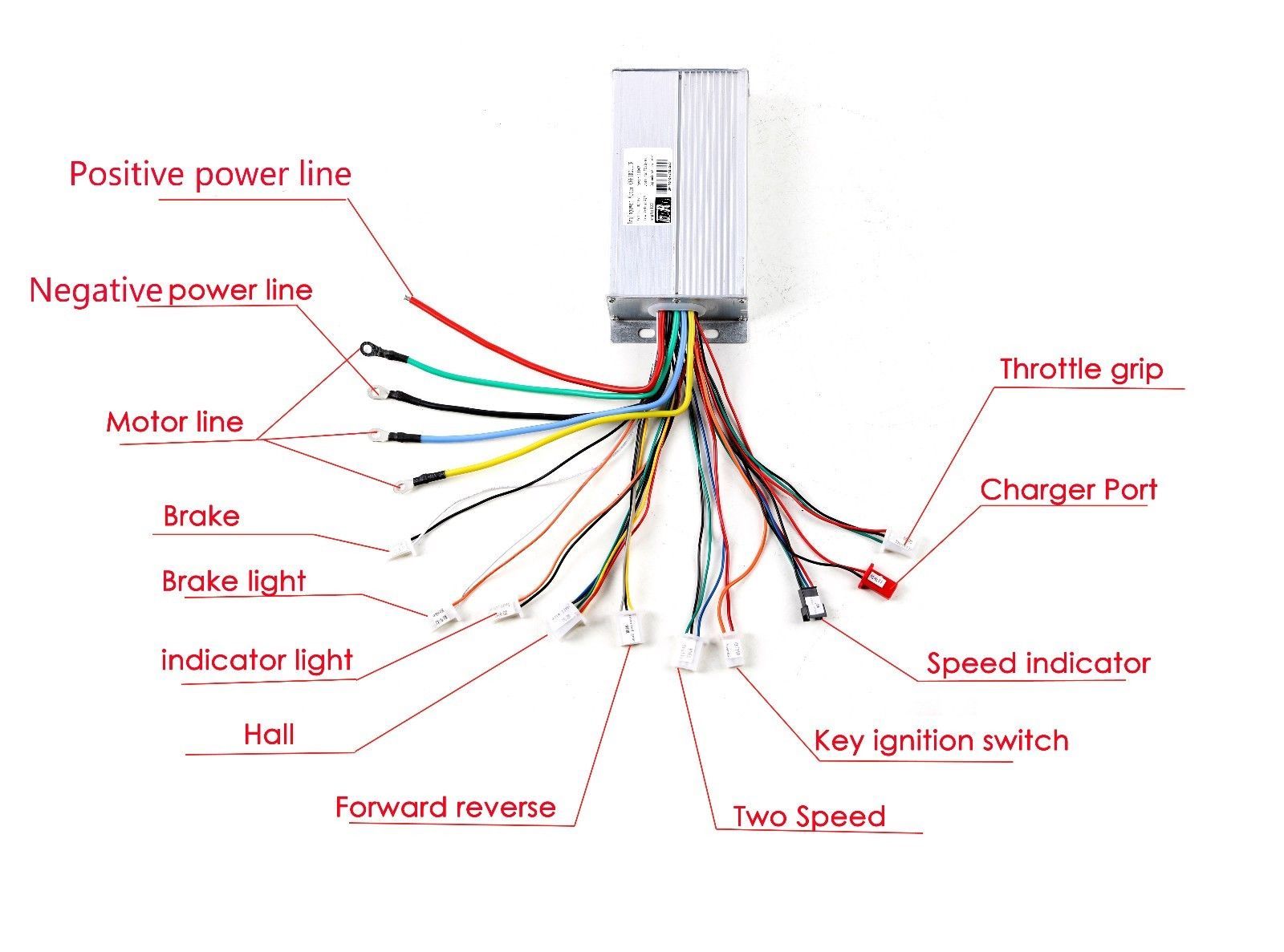 48V 1800W Electric Brushless Motor Speed Controller ATV Go Kart Scooter Quad