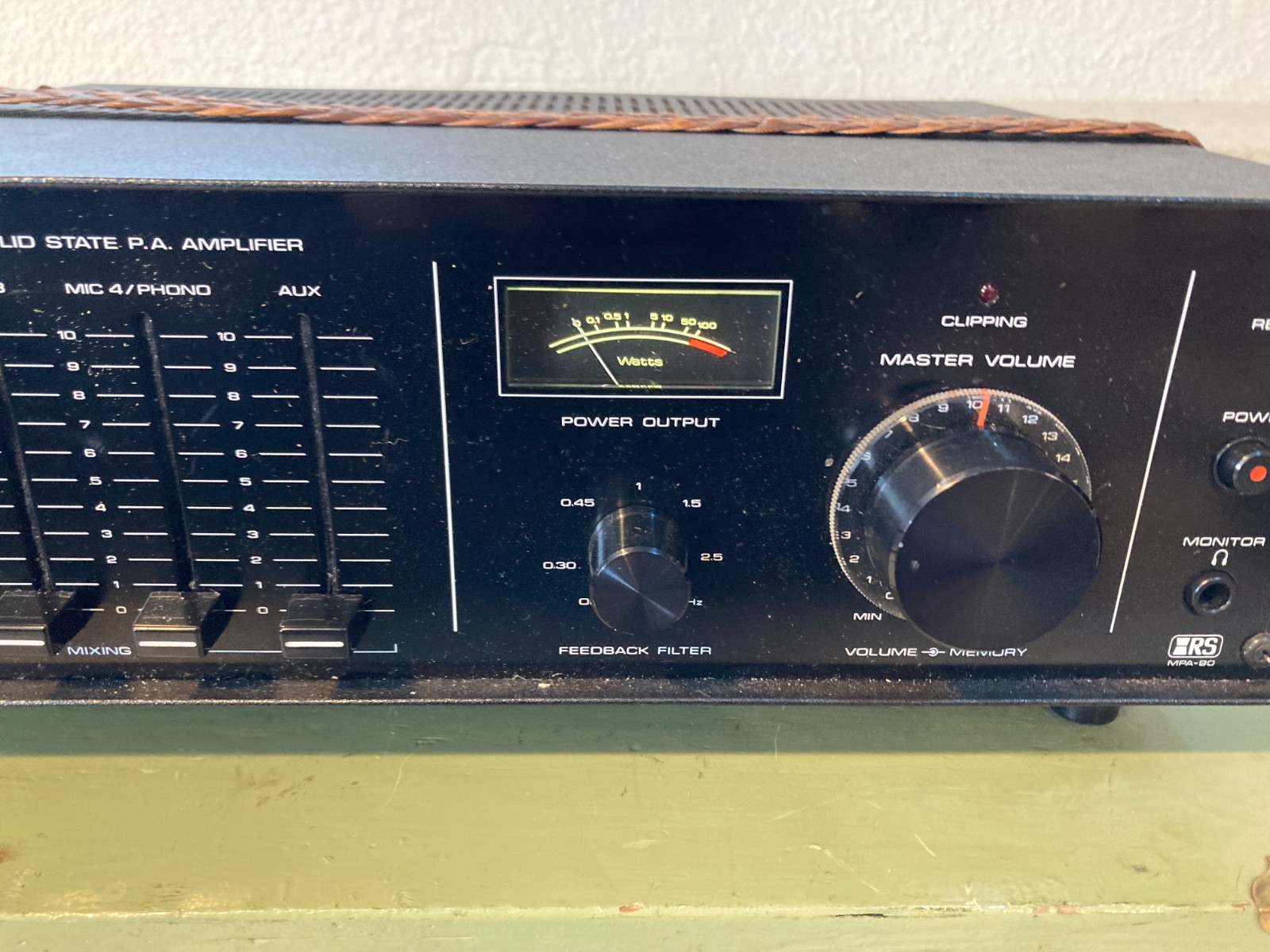 Realistic MPA-90 Watt Solid State PA Mixer Equalizer Amplifier 32-2024A