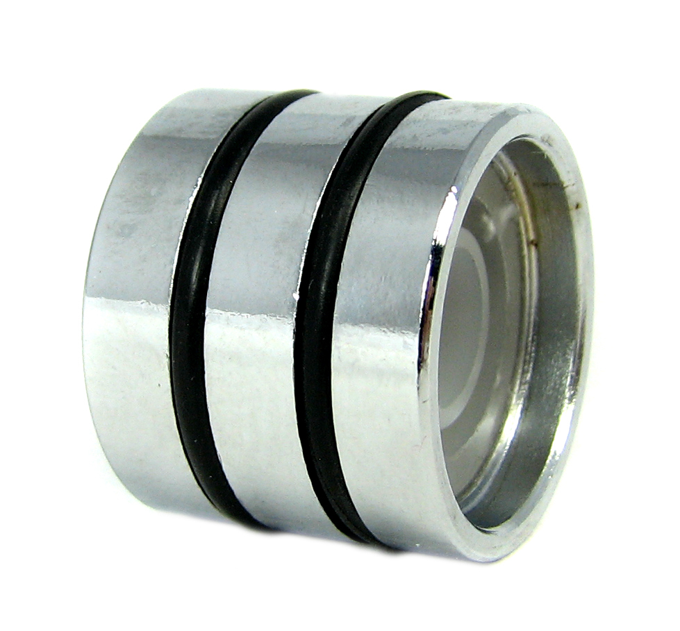 8pc. Chrome Dome Knobs with Speed Rings for Guitar Volume Pots & More!