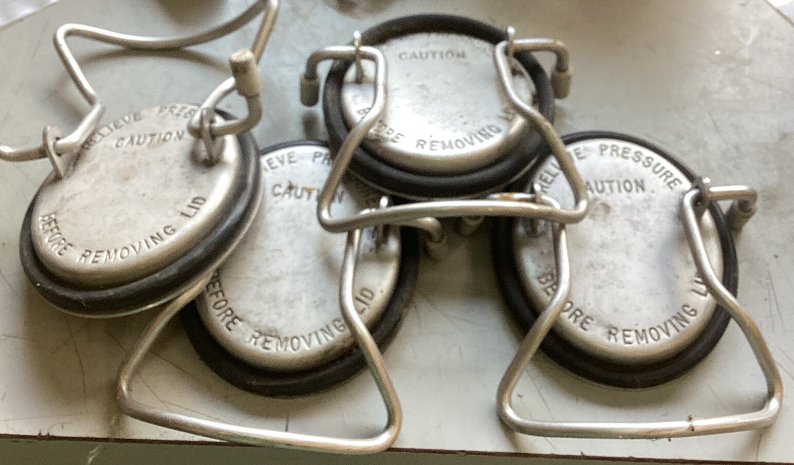 4 Slightly Used Taylor Hopper Covers For Slushy Machine.