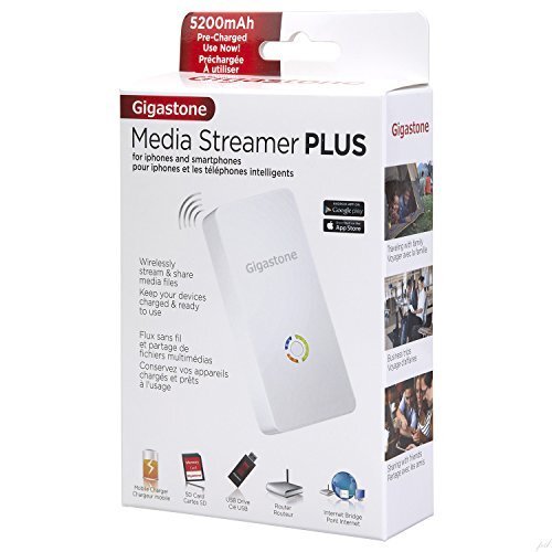 Gigastone Media Streamer plus, Wireless SD Card & USB Flash Drive Reader