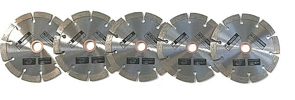 5pk 5" Diamond Saw Blade Granite, Concrete, Stone, Roof tile, masonry materials