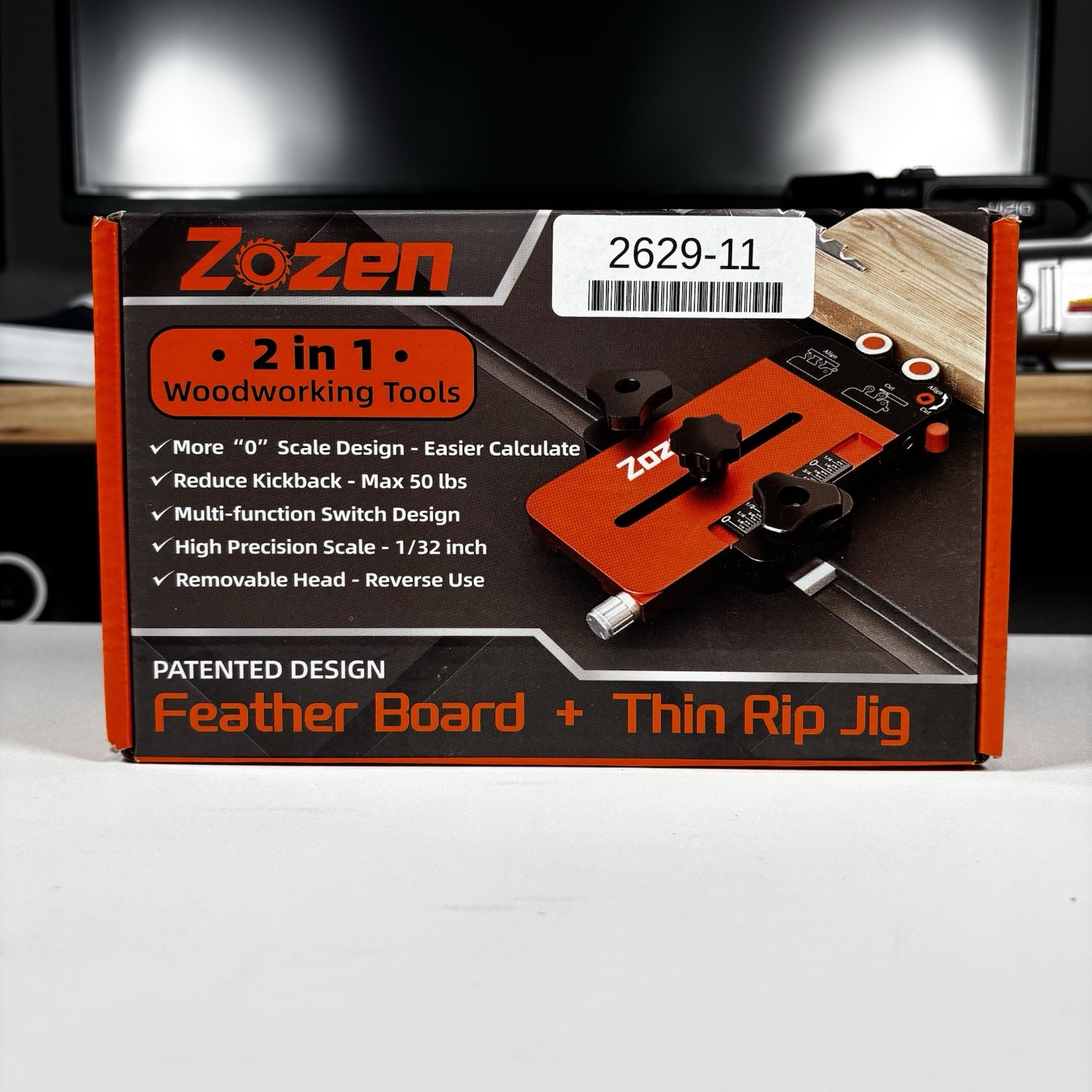 Zozen 2 In 1 Woodworking Tool, Feather Board & Thin Rip Jig