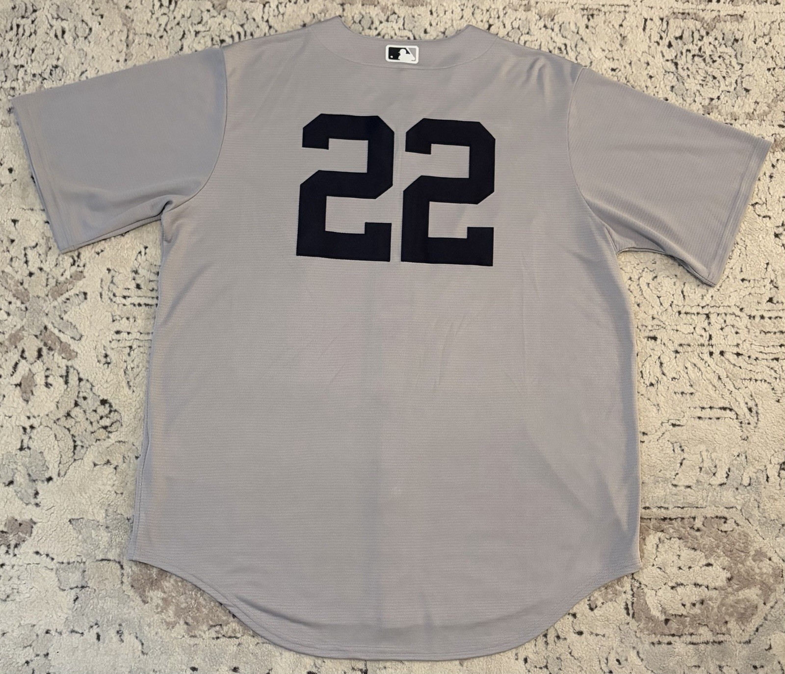 Nike Authentic New York Yankees Ben Rice #22 MLB Gray Jersey Men’s Sz: Large