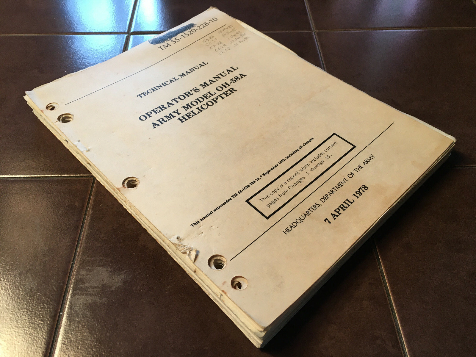 Bell Kiowa OH-58A Operator's Manual.