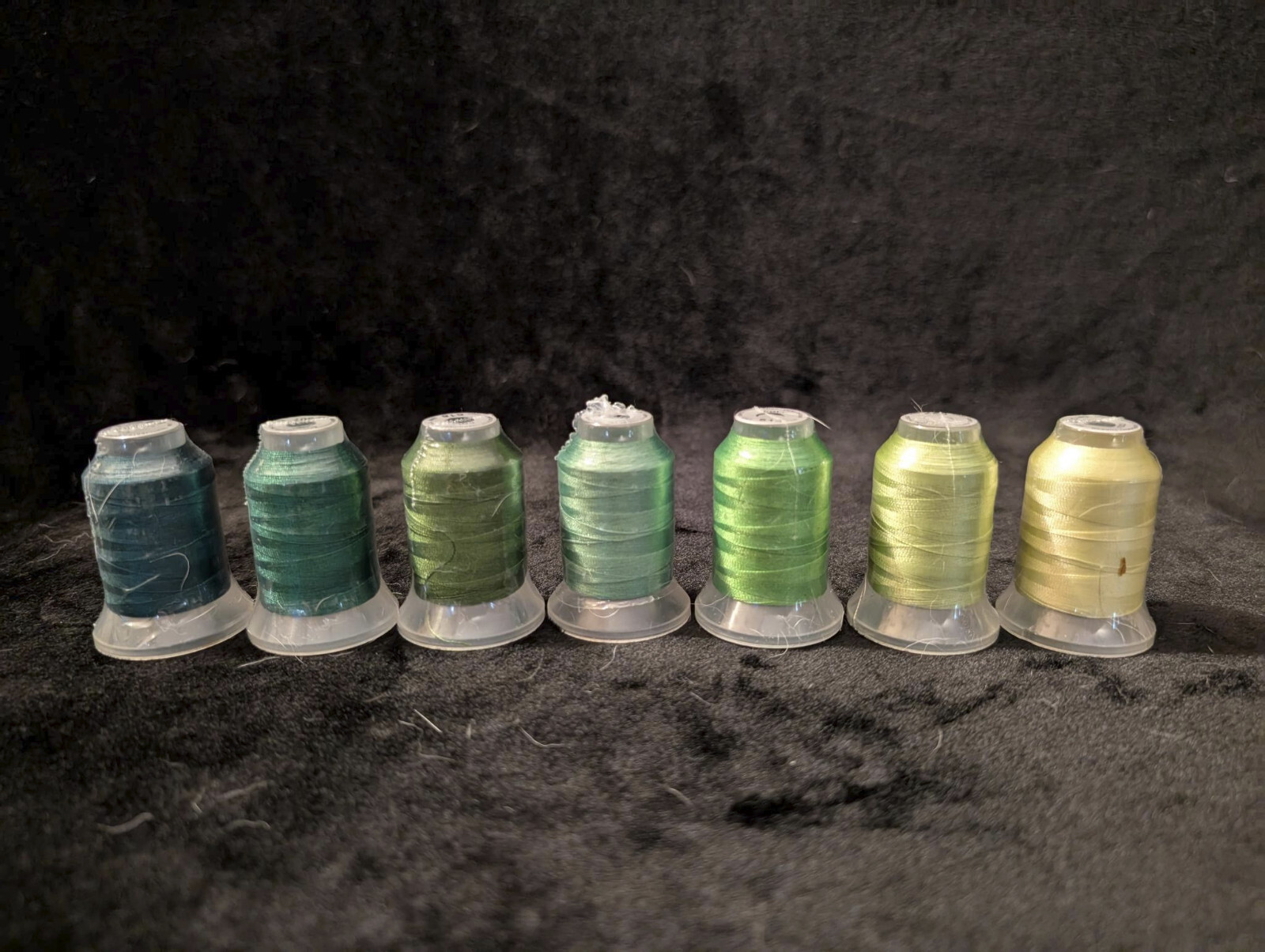 NEW Machine Embroidery Thread NEW Shades of  Green  Lot of 7