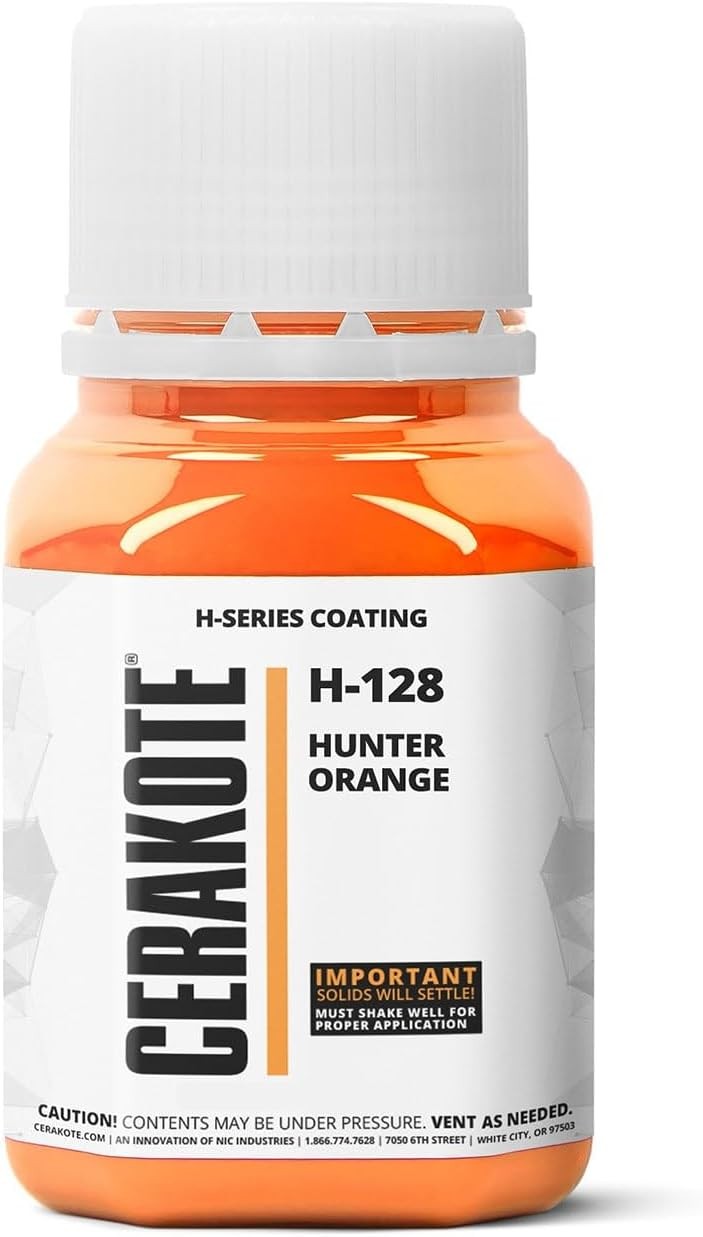 Cerakote H-Series Oven Cure H-128P Hunter Orange Ceramic Coating (16oz) Part B