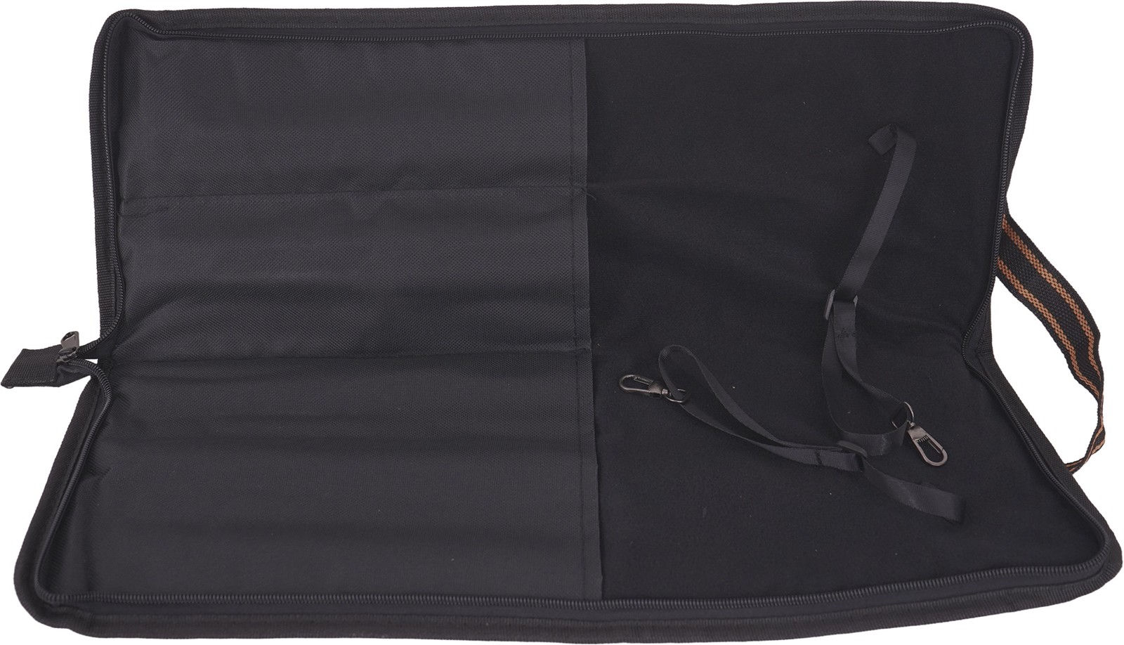 Pearl Orange and Blk Logo Stick Bag