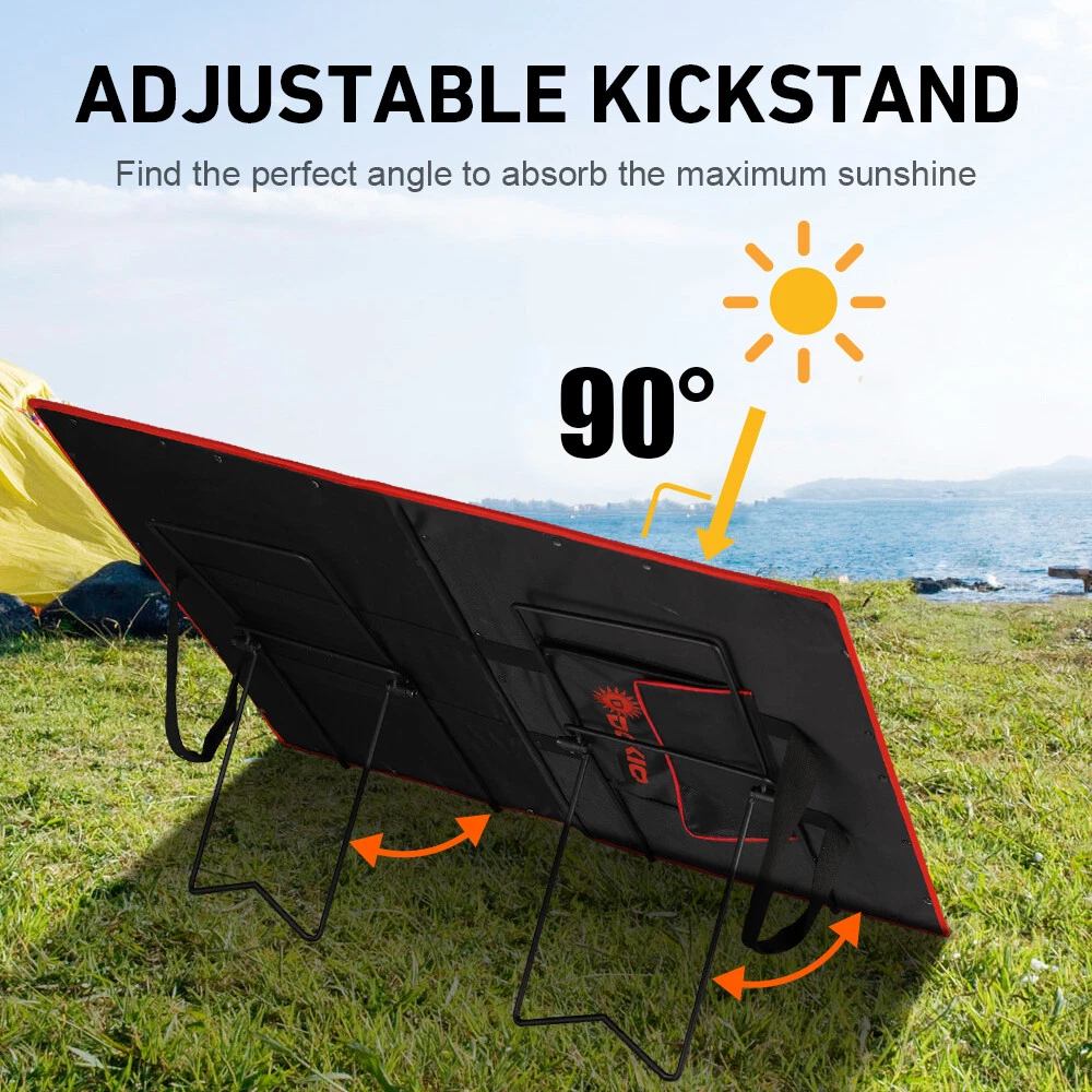 Carbon Steel Solar Panel Stand Mounting Bracket Quick Adjustment Holder Foldable