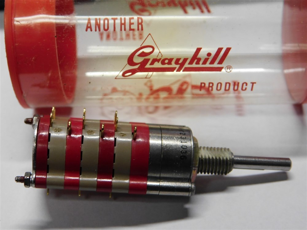 MS Grayhill 9MY231036 Series09 3 Deck 1P/Deck 8 Positions Shorting Rotary Switch