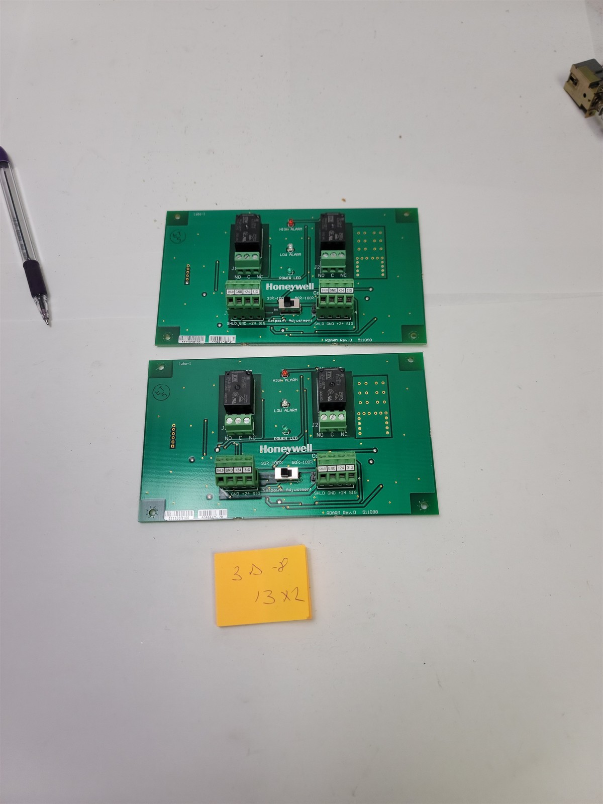 Honeywell 511098 / 511103R100 Refrigerant Panel Board