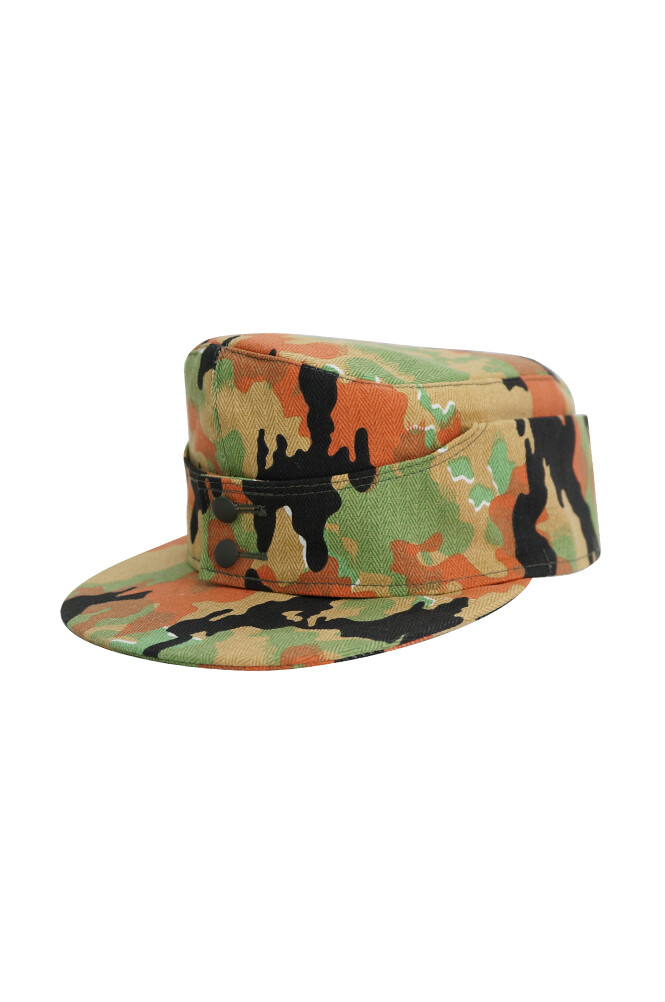 WWII German Elite Leibermuster camo M43 field cap L