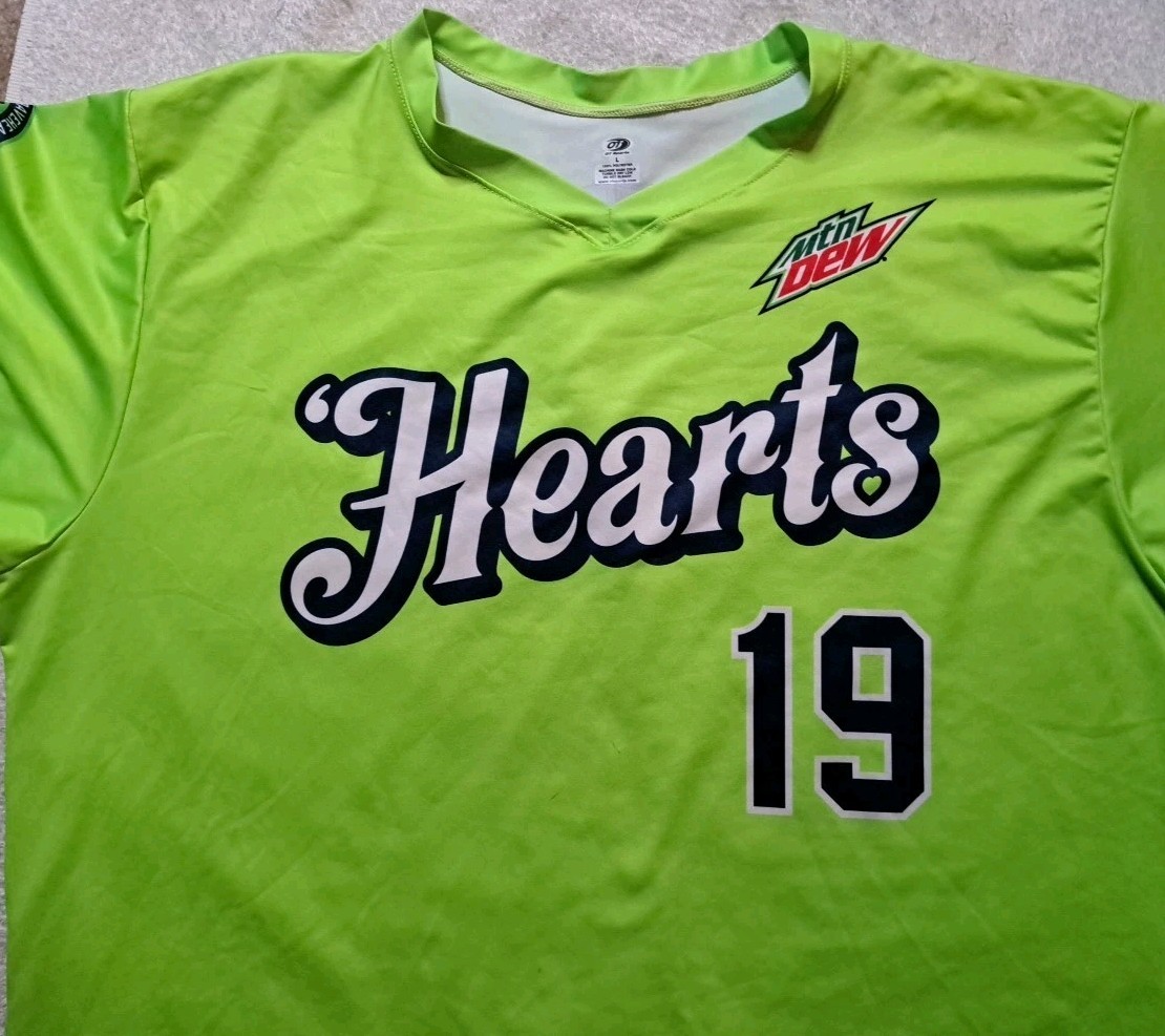 Worcester Bravehearts Team Jersey OT Sports Friday Night Brights Team Issued Lar