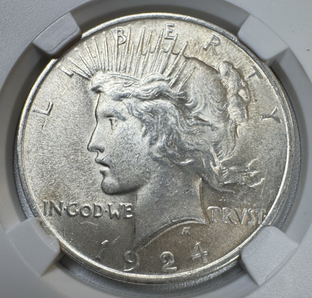1924 Peace Dollar MS63–65 – Brilliant Luster, Sharp Strike, Choice Uncirculated