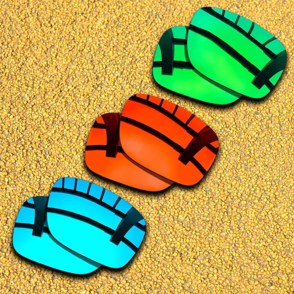 3 Pairs Lenses Replacement for-Oakley Wheel House Polarized-Green&Red&Blue