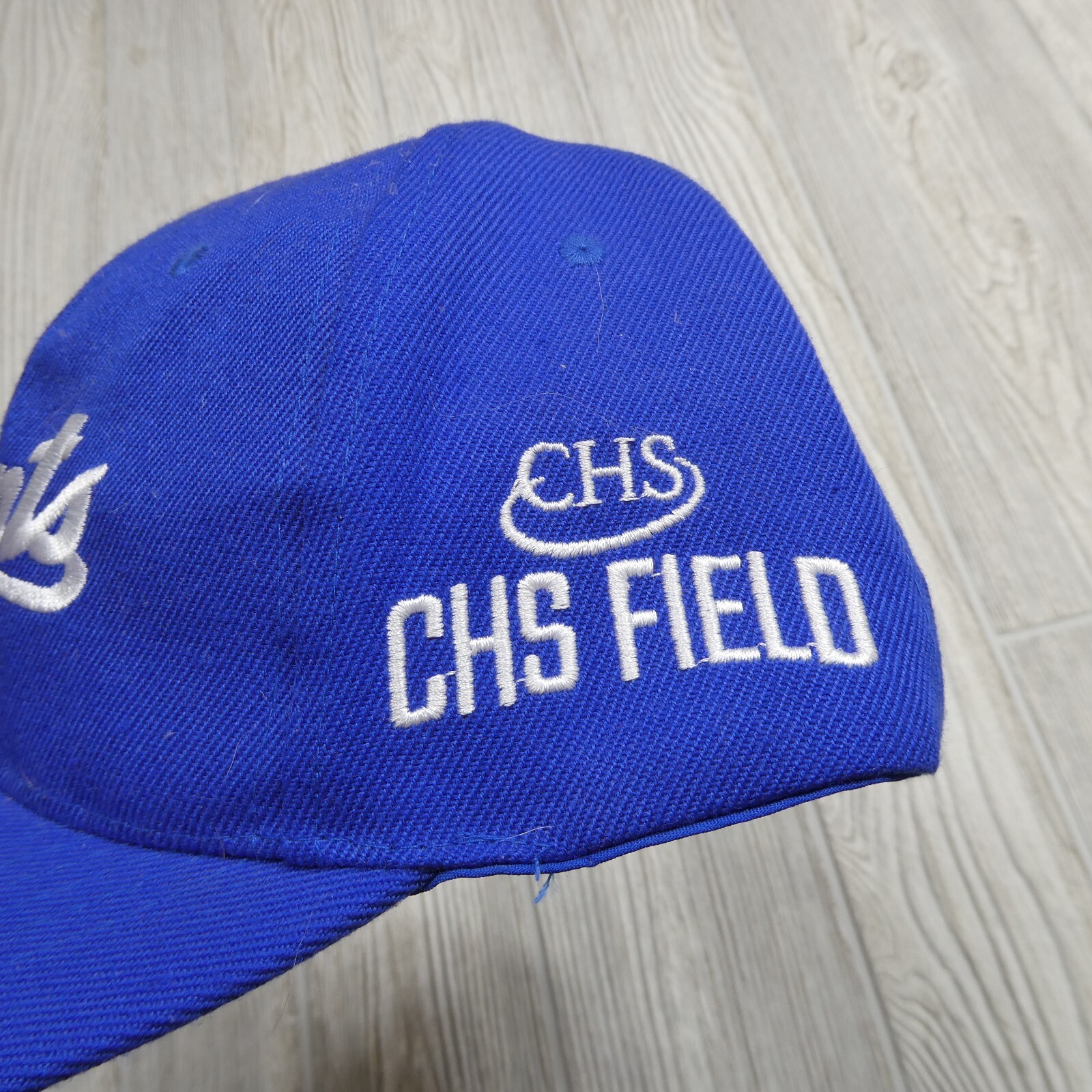 St. Paul Saints CHS Field Strap Back Hat Blue Minor League Baseball Cap One Size