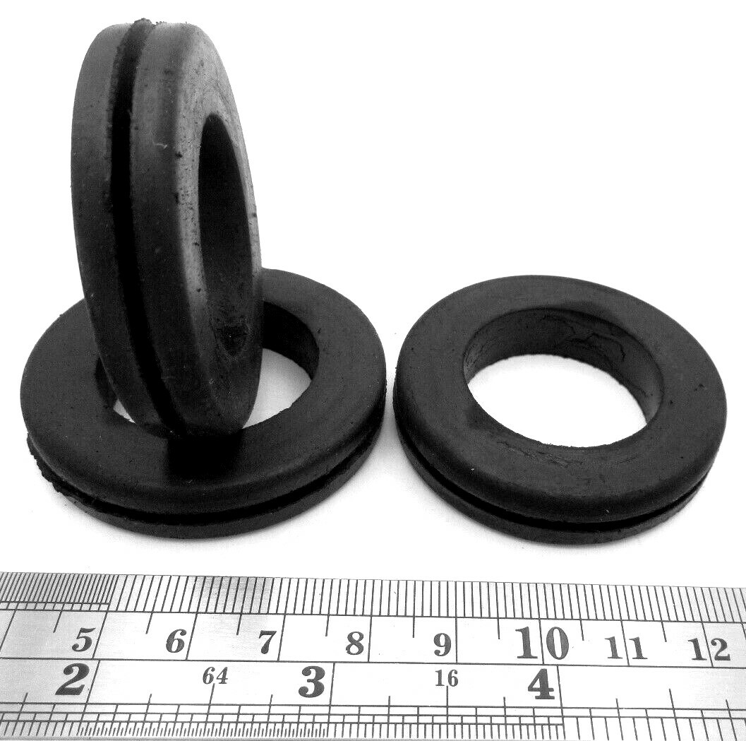 Rubber Grommet Fits 1.5" Hole, 1/16" Thick Panel, Has 1 1/8" ID, Free Shipping!