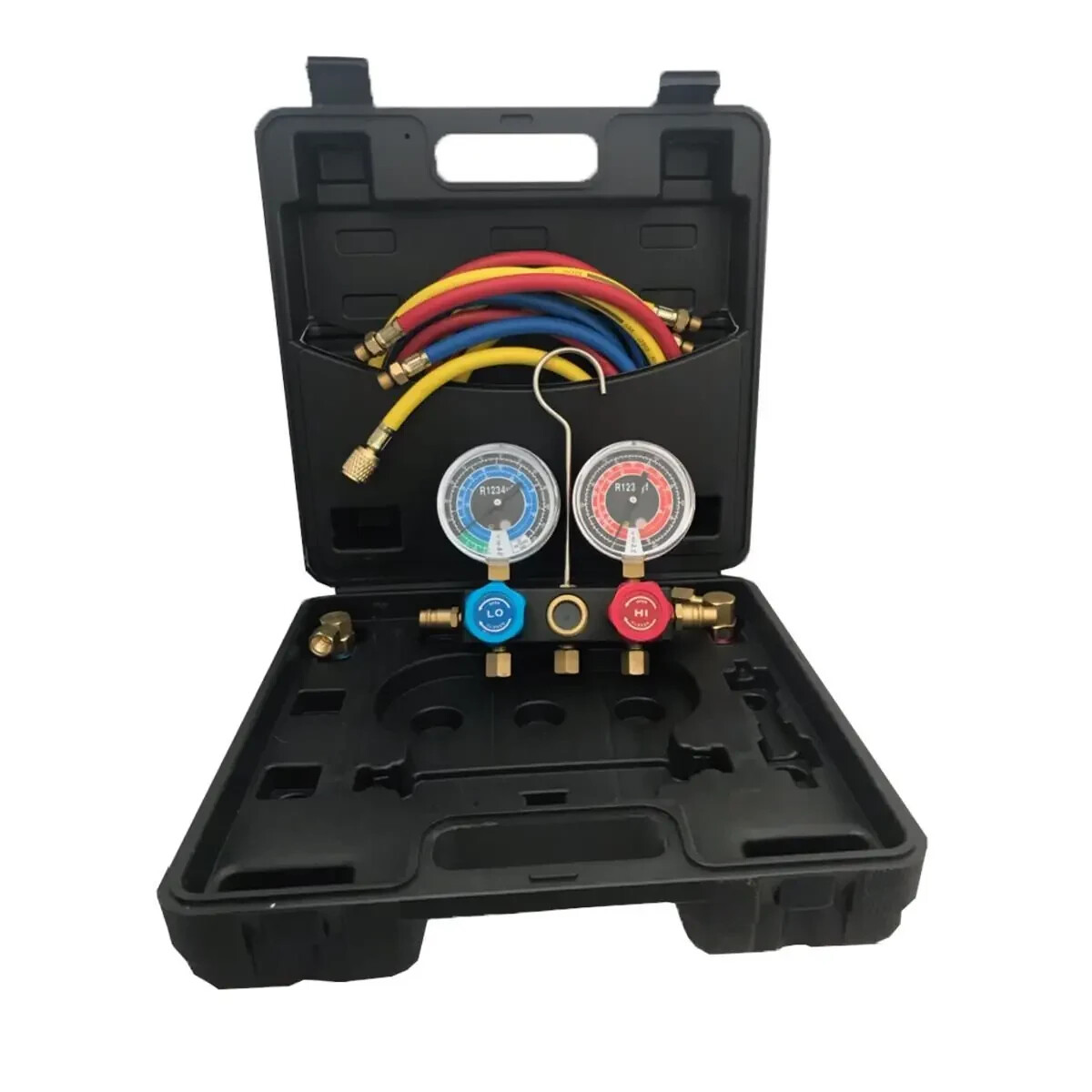FJC 6851 R1234YF Aluminum Manifold Set with Quick Couplers