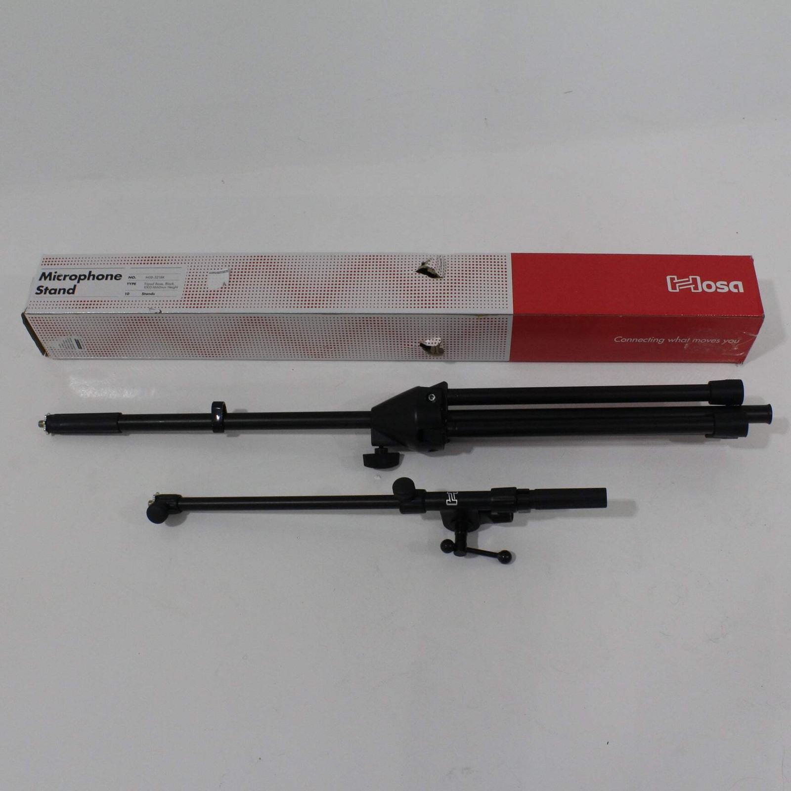 * OPEN BOX GOOD * Hosa Microphone Stand with Boom (Black)