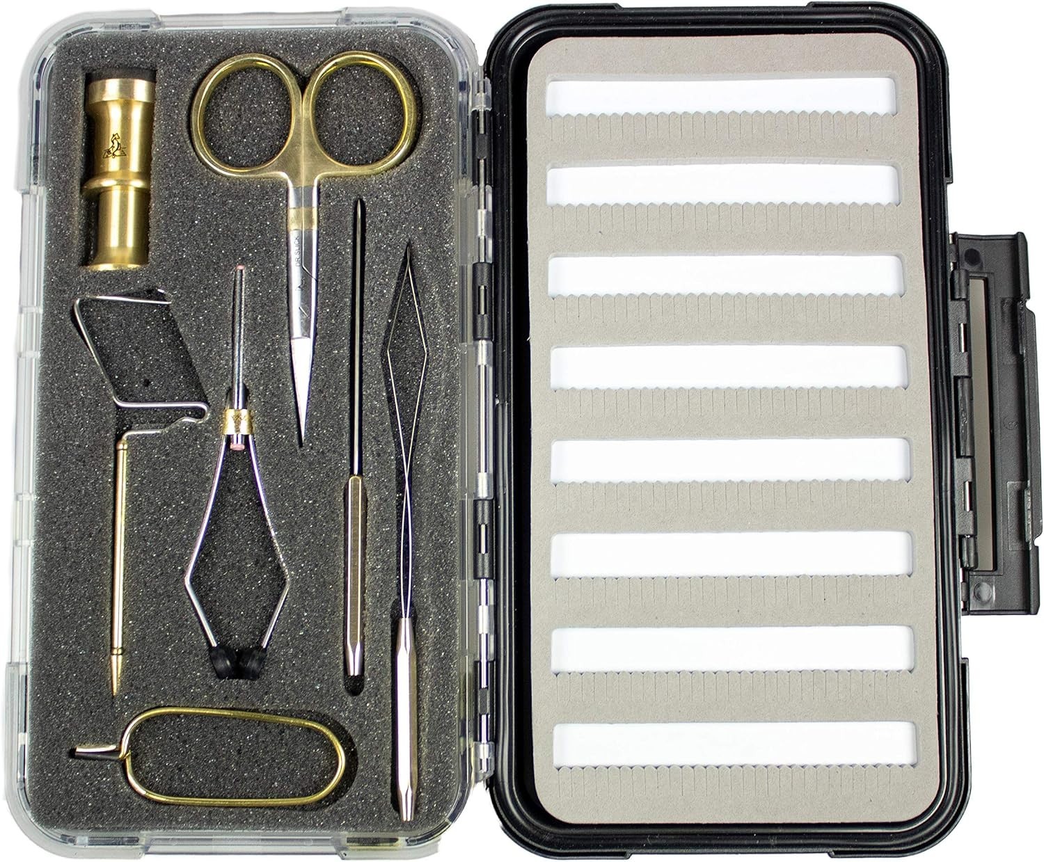 Dr Slick Fly Tying Tools Gift Set with Fly Box Combo.