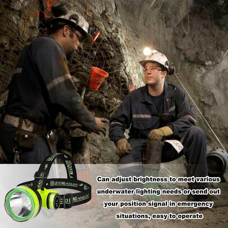 50000LM Diving Flashlight LED Waterproof Strong Head Light Underwater Headlamp