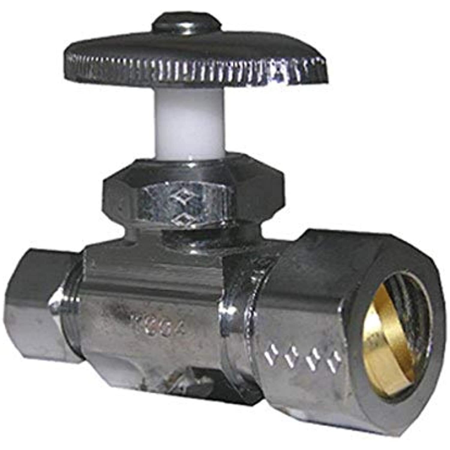 LASCO 06-7247 Straight Stop Valve, Standard Duty, 5/8-Inch Compression Inlet X