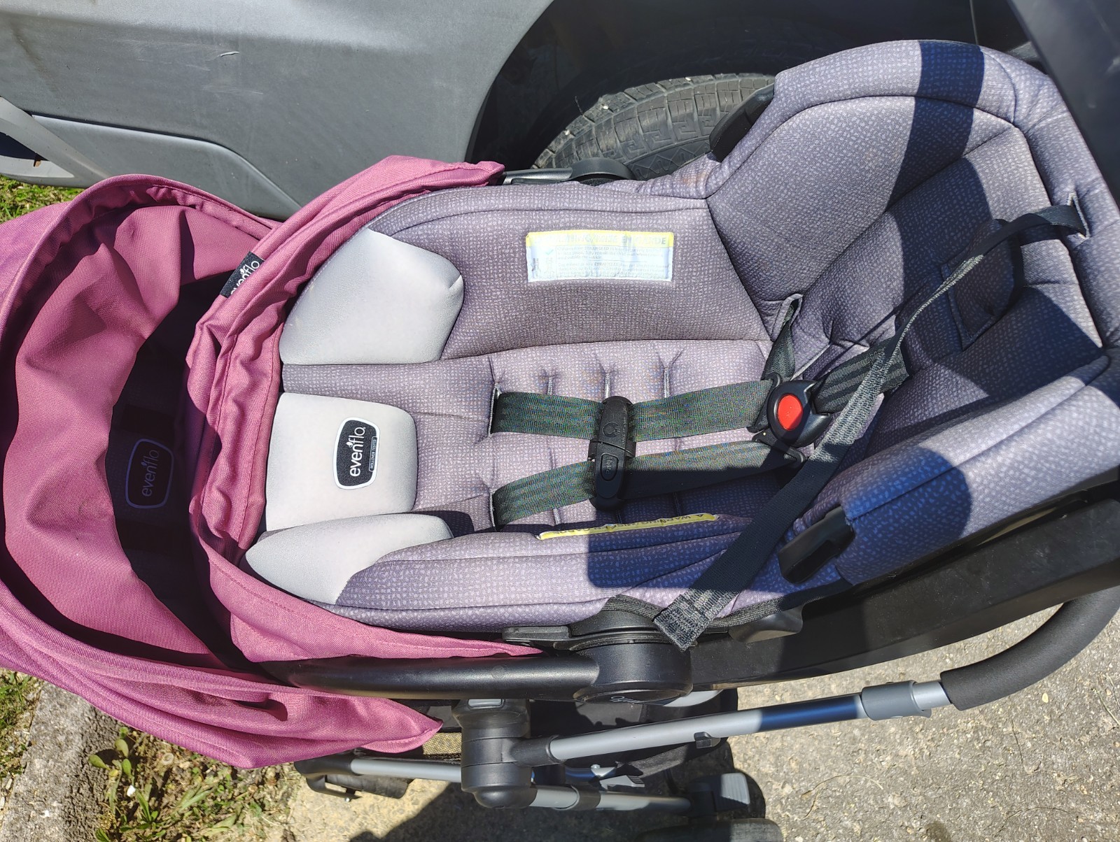 stroller and car  seat