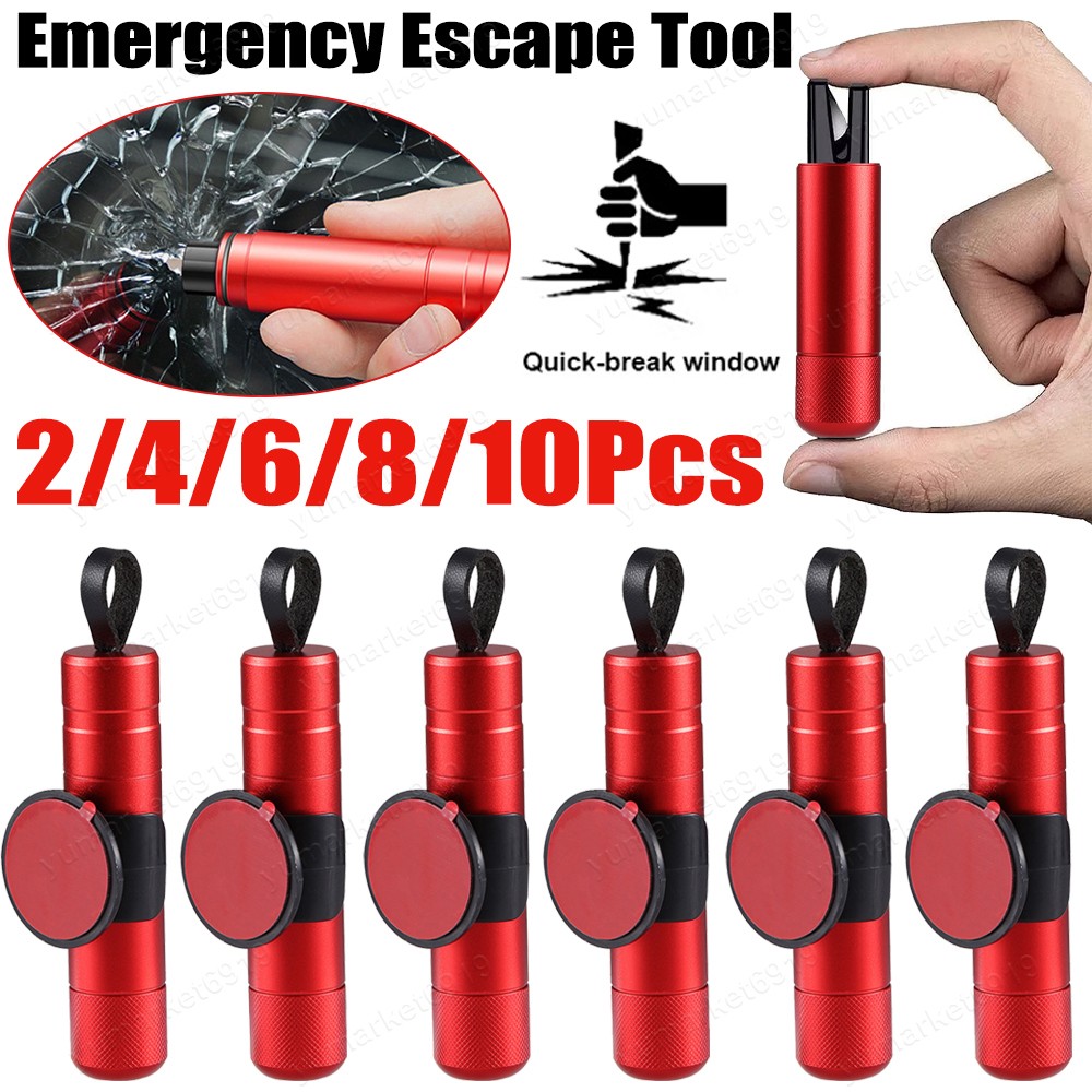 Emergency Car Glass Hammer & Seat Belt Cutter Window Breaker Safety Escape Tool