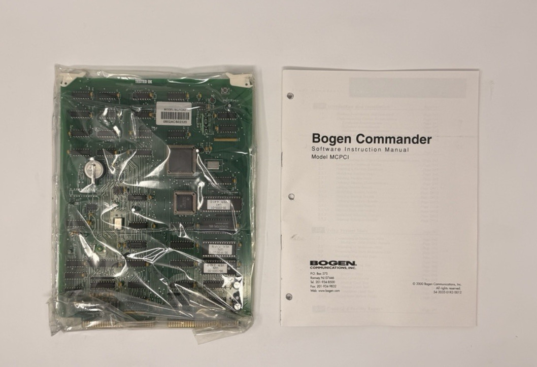 New Bogen MC-PCA2 Processor Board Card Multicom 2000 Intercom System 94-5326-14
