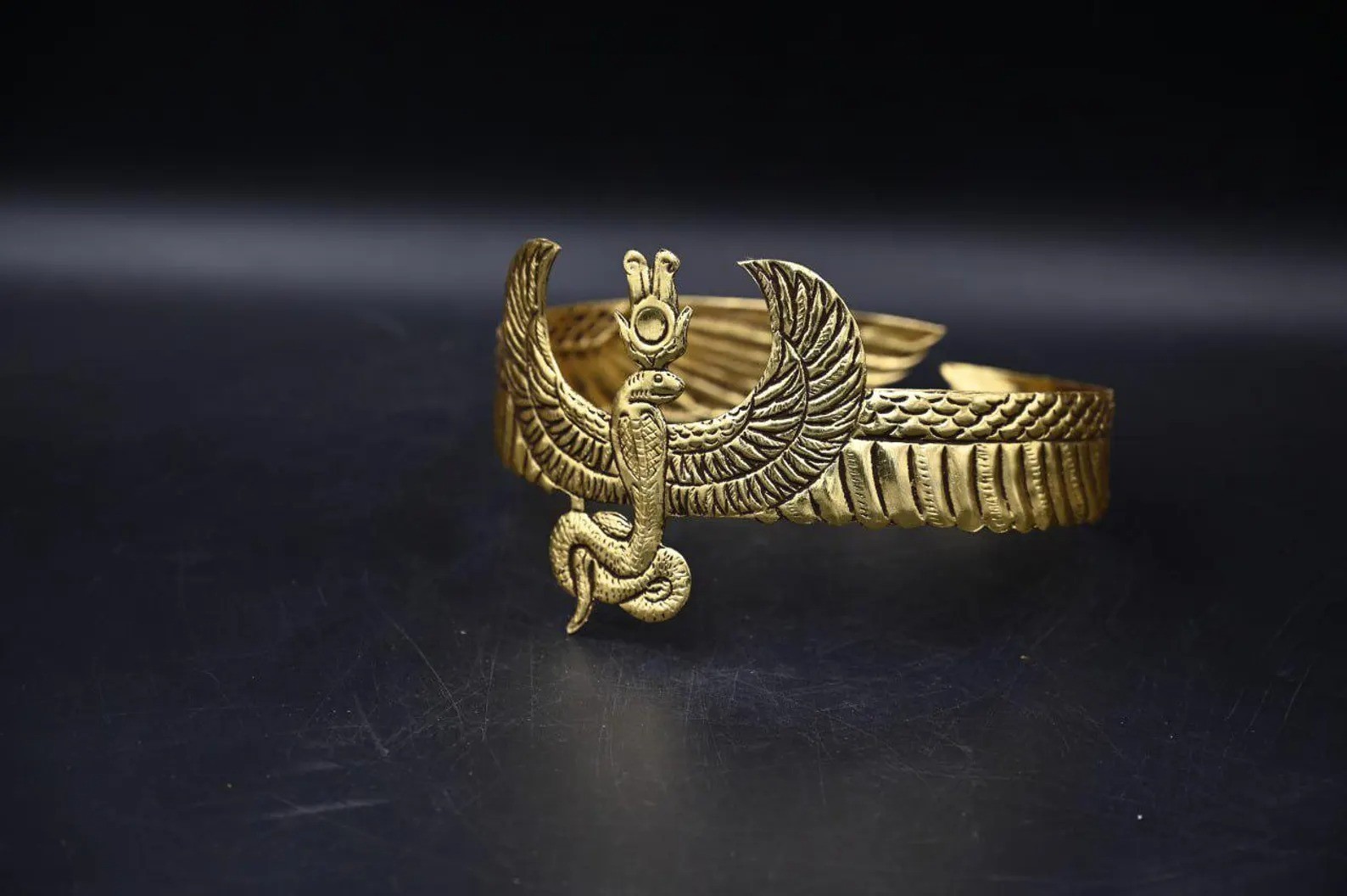 Authentic Ancient Egyptian Antiquities Egyptian Uraeus Cobra Crown Egyptian BC