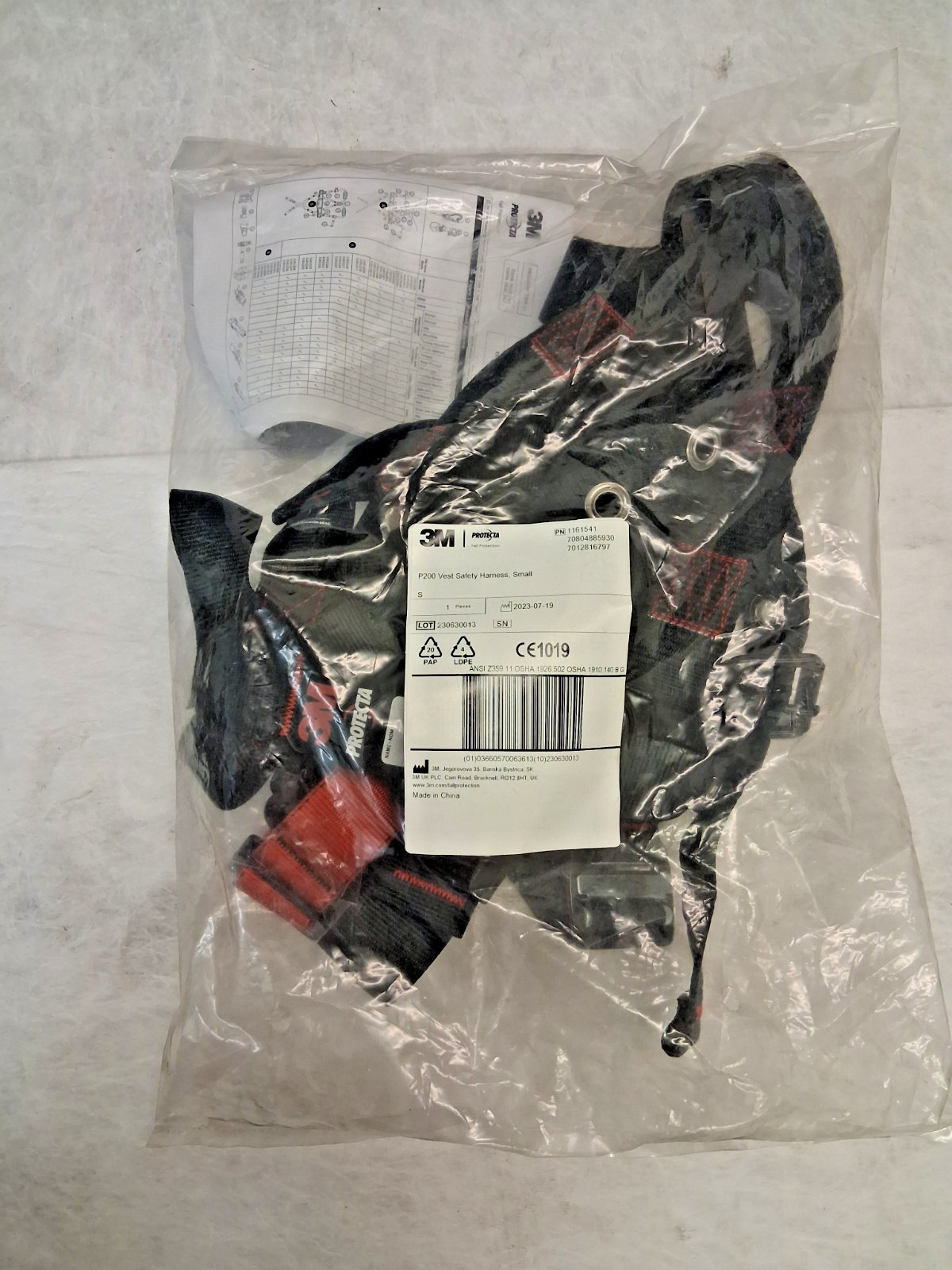 Protecta P200 Vest-Style Climbing Harness Small 1161541