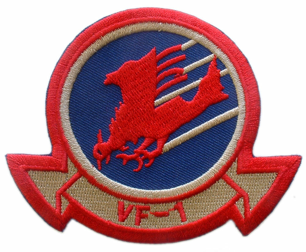 NAVY VF-1 Embroidered Shoulder Patch 3-3/8" (0036)