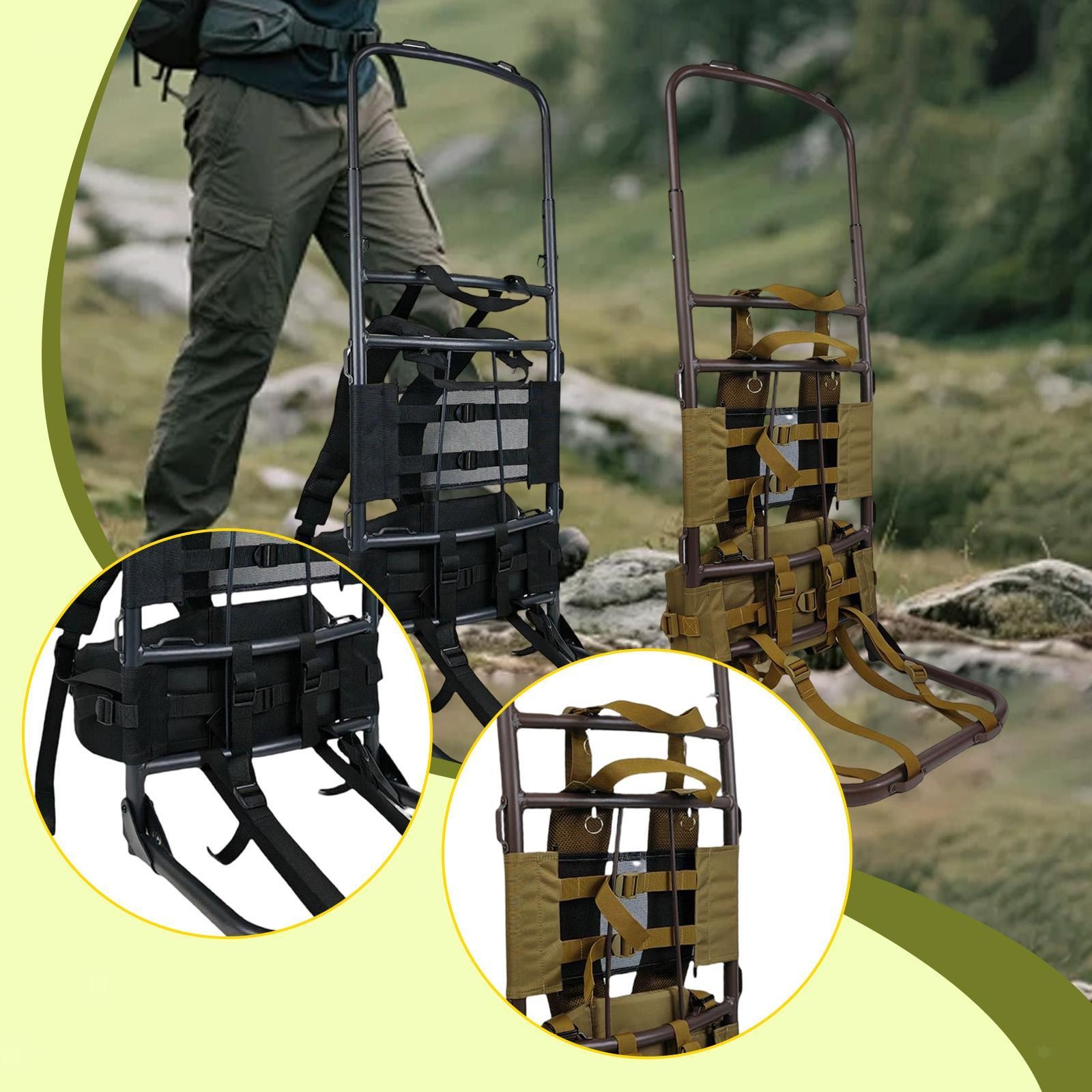 Heavy Carrying Backpack Frame Practical Rucksack for Hiking Outdoor Climbing