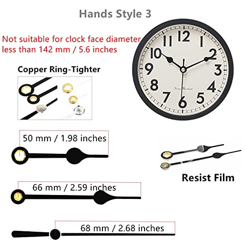 Youngtown 12888 Pendulum Type Movement Step Clock Accessory Quartz DIY